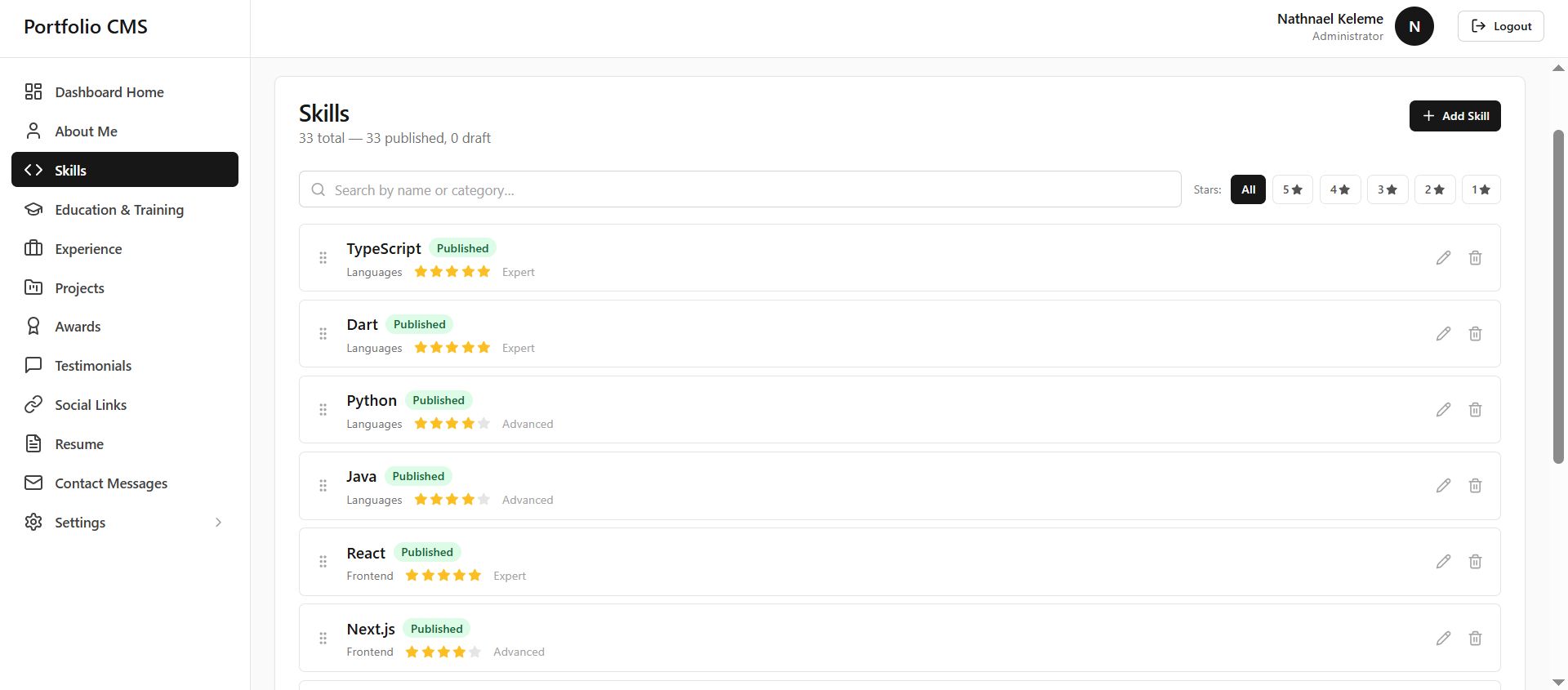 Portfolio CMS Platform — screenshot 5
